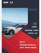 BMW X4 2014 OWNERS MANUAL